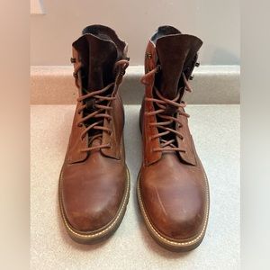 Cole Haan Brown Leather High Top Boots in Size 10